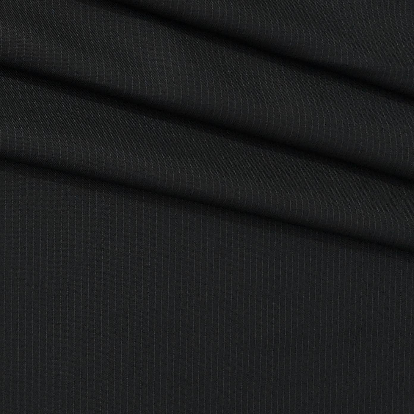 Trouser Fabric Donear Poly Viscose Pin Lining Colour Light Blue N Black